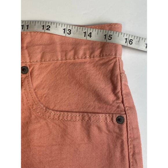 Levi's Salmon Mid-Rise Cuffed Hem 5-Pocket Hem Irregular Fit Size 29 - Picture 8 of 10